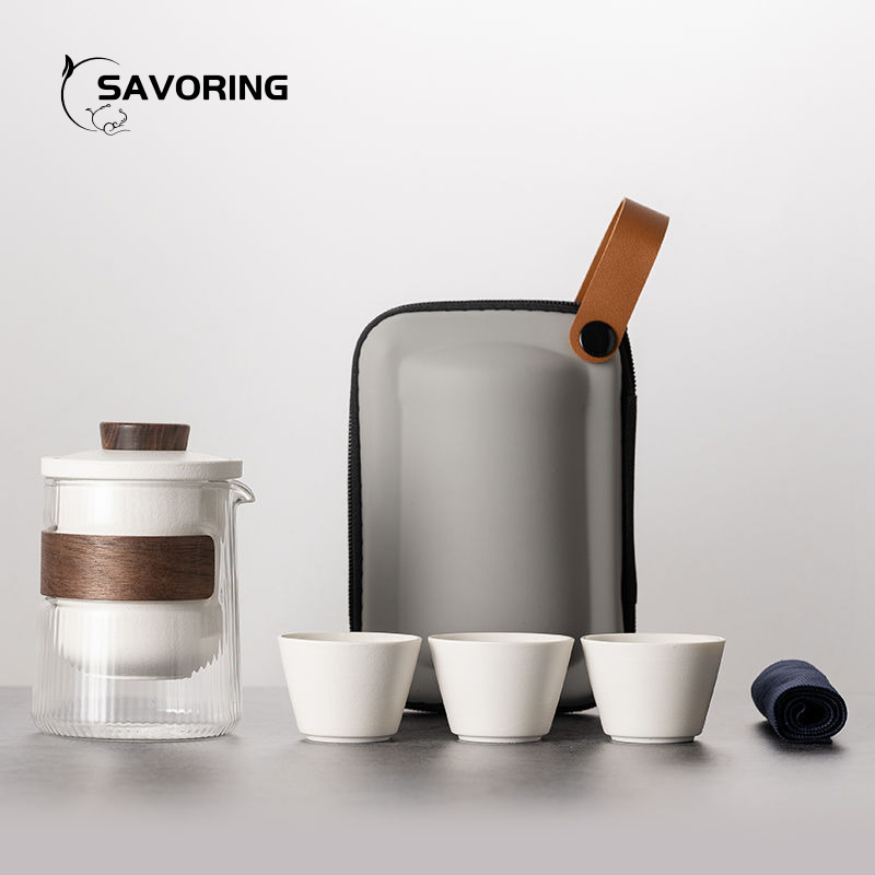 Camping Cooking Sets - Simple Chinese Ceramic Tea Set 1