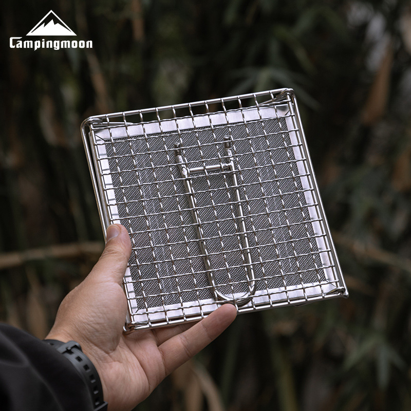 Camping Cooking Griddle - CAMPINGMOON Outdoor Camping 304 Stainless Steel
