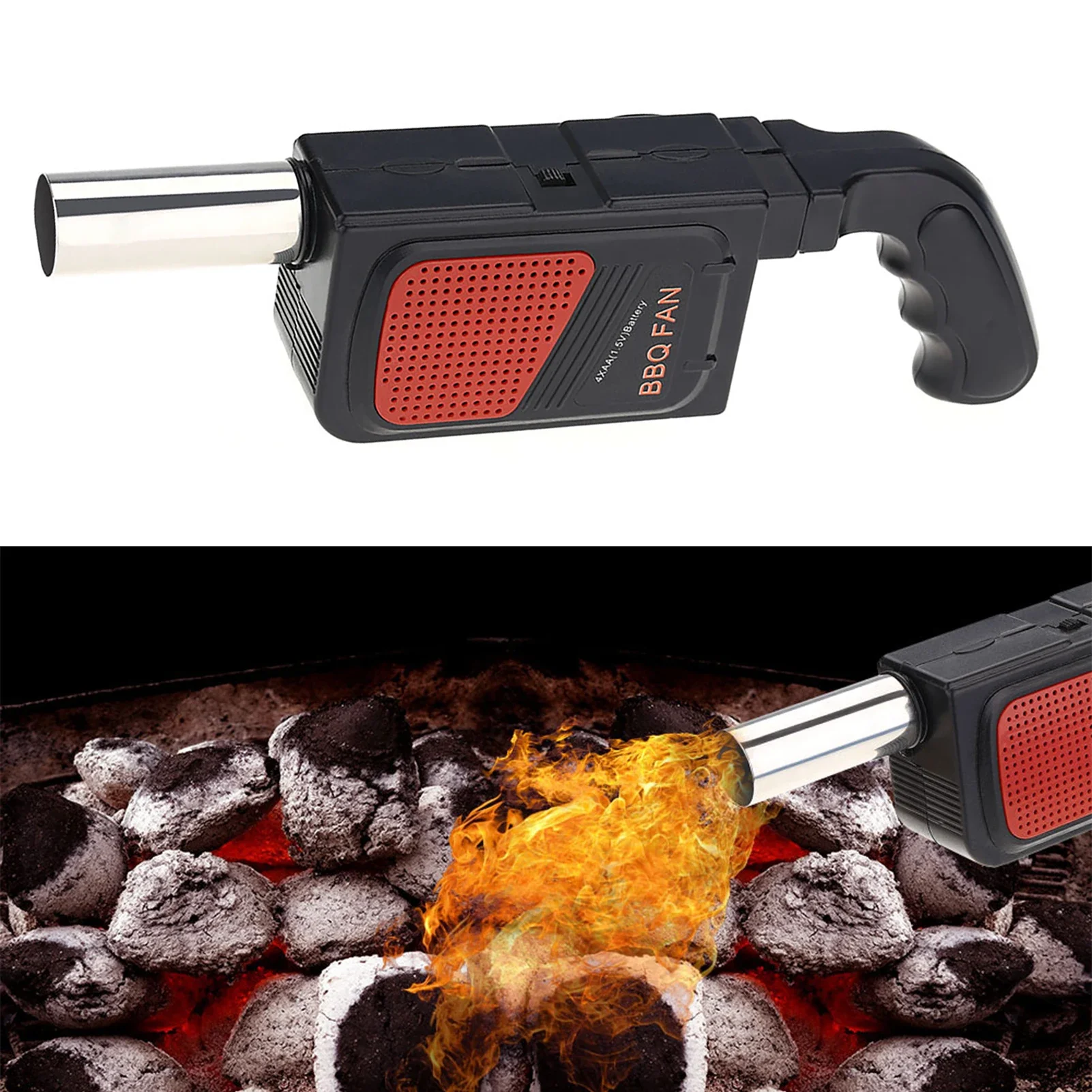 Camping Cooking Griddle - Portable Handheld Electric BBQ Fan Air
