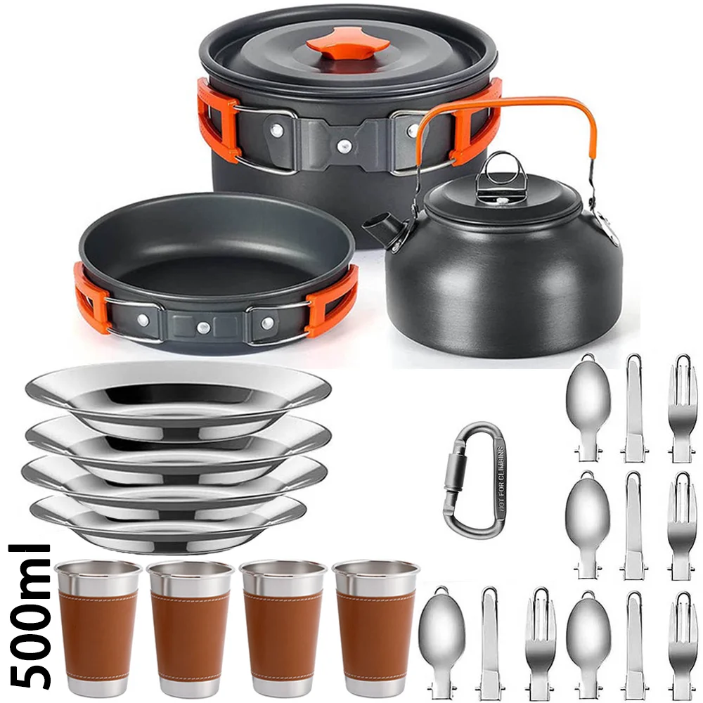 Outdoor camping cooking set, n - Nesting Camping Cooking Set review and price