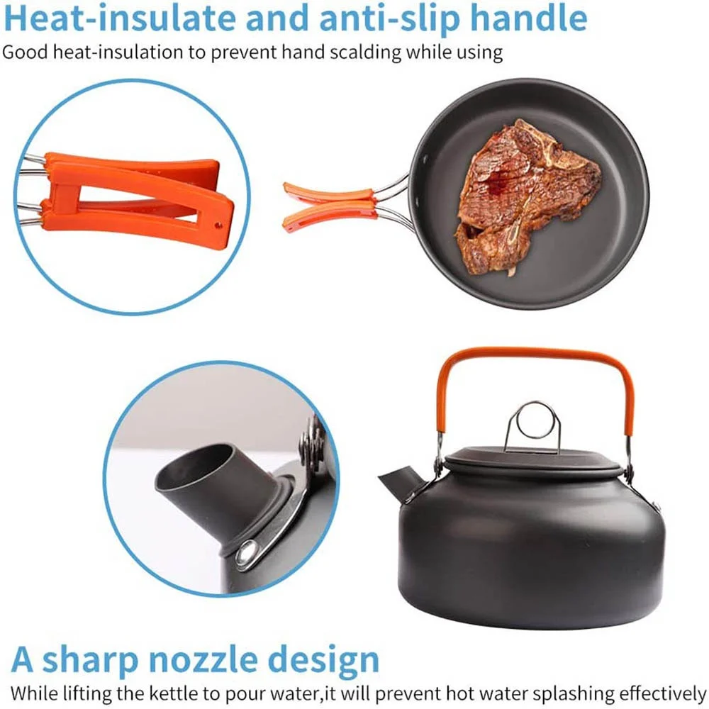 Outdoor camping cooking set, n - Nesting Camping Cooking Set review and price