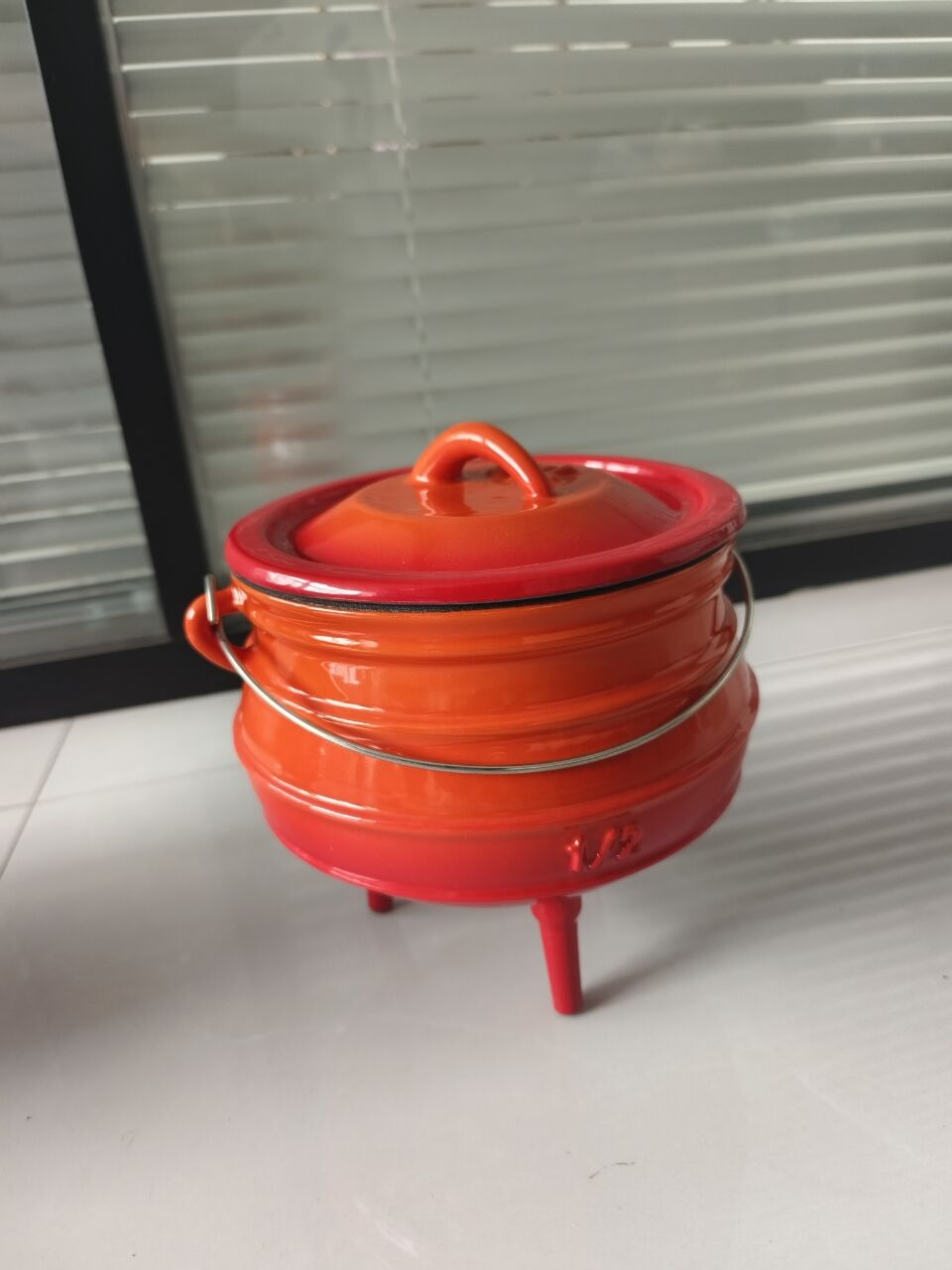 1/2# Cast Iron Enamel Dutch Ov - Camp Dutch Oven Cast review and price