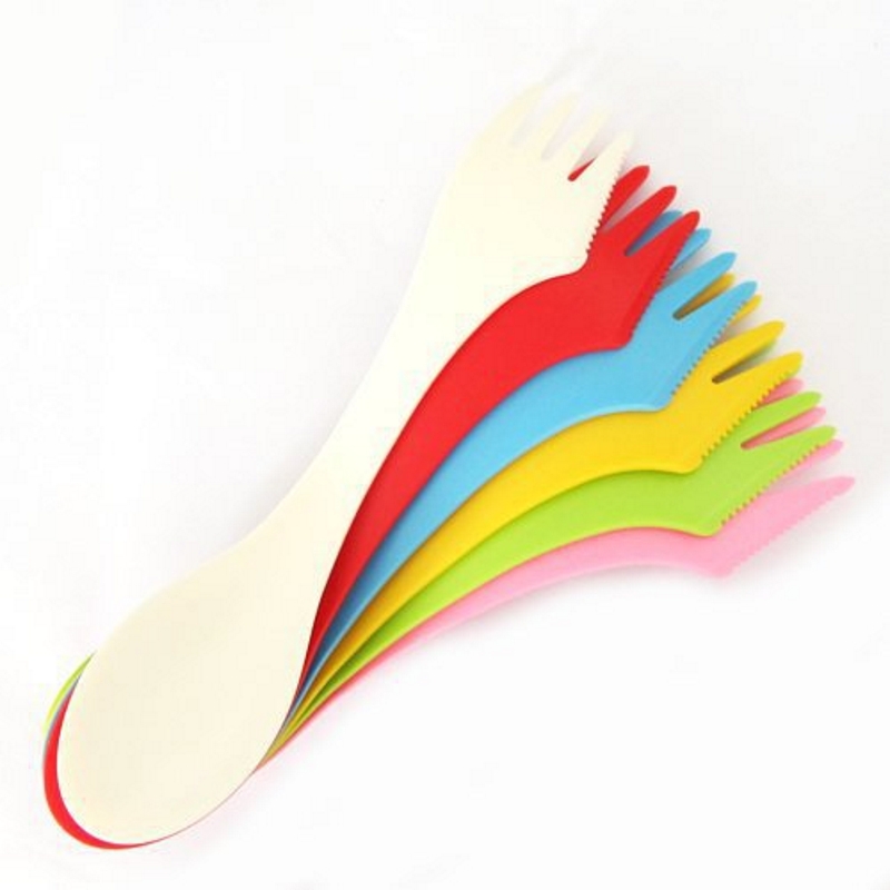 6PCS 3-in-1 Camp Utensils Set  - Camp Spork Set review and price
