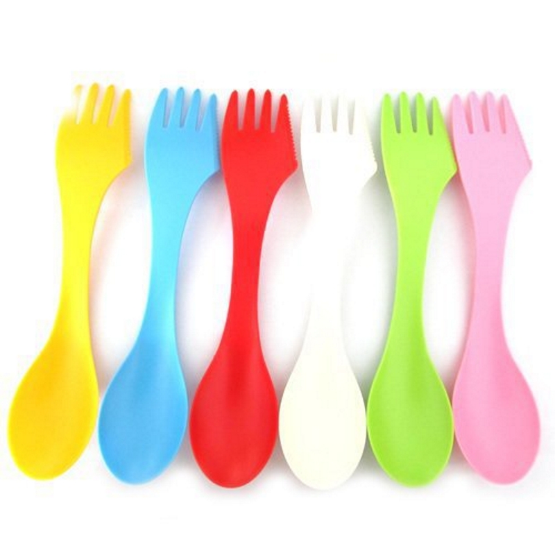 6PCS 3-in-1 Camp Utensils Set  - Camp Spork Set review and price