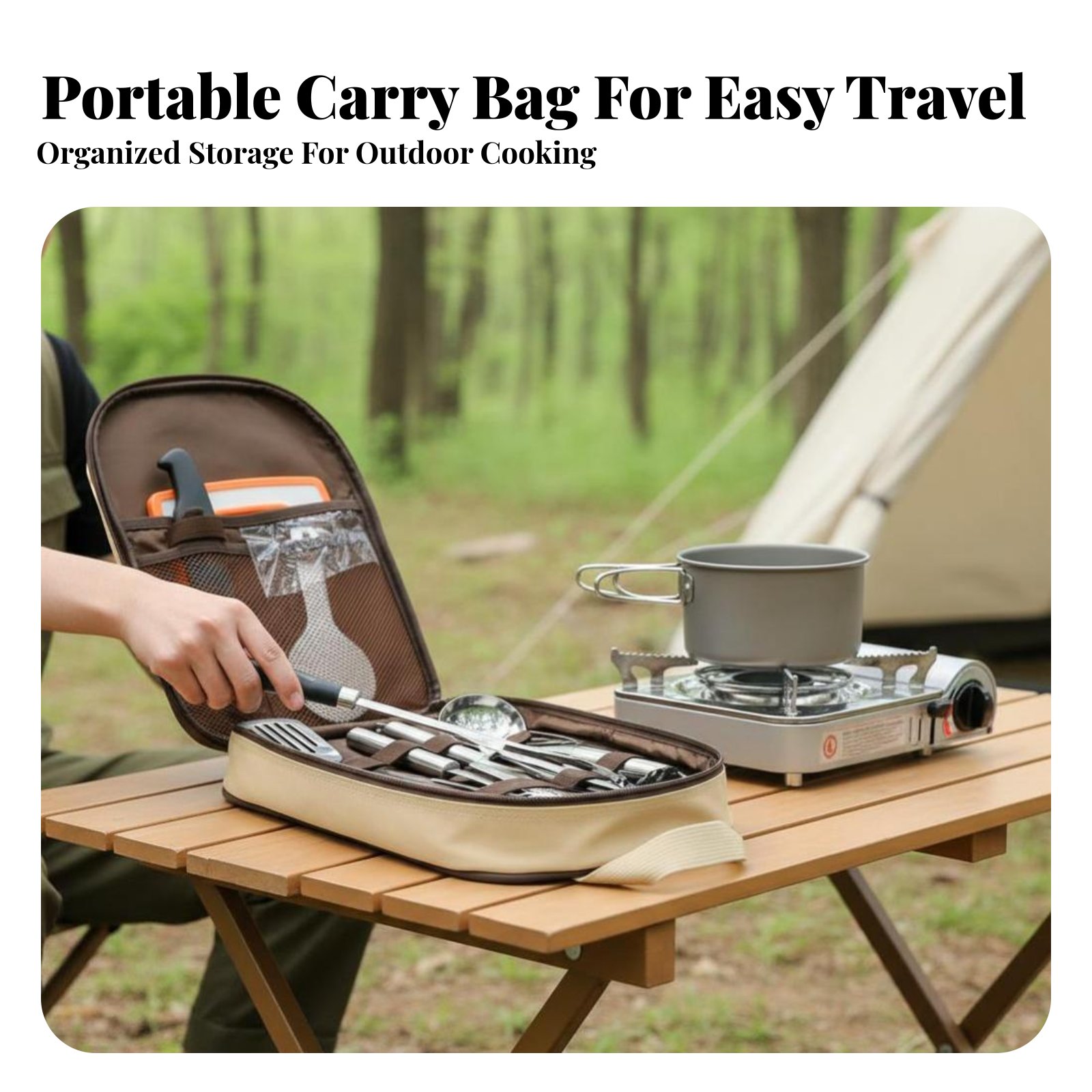Outdoor Portable Cooking Utens - Camping Cooking Dining Set review and price