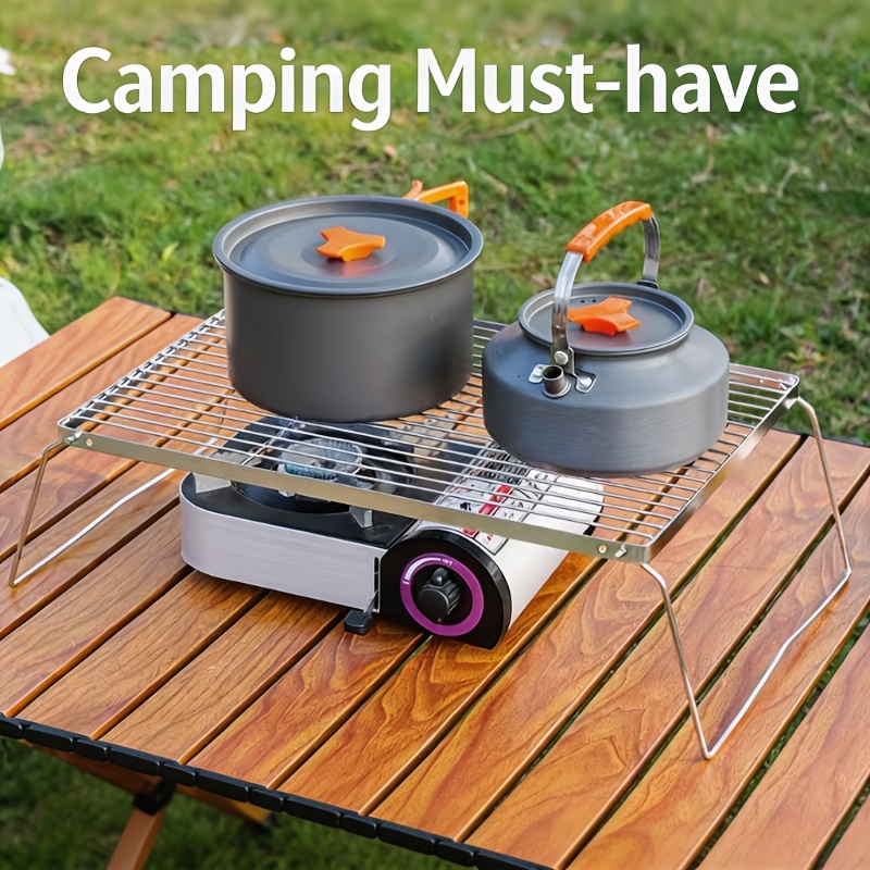 Portable Foldable Stainless Ca - Camping Cooking Griddle review and price