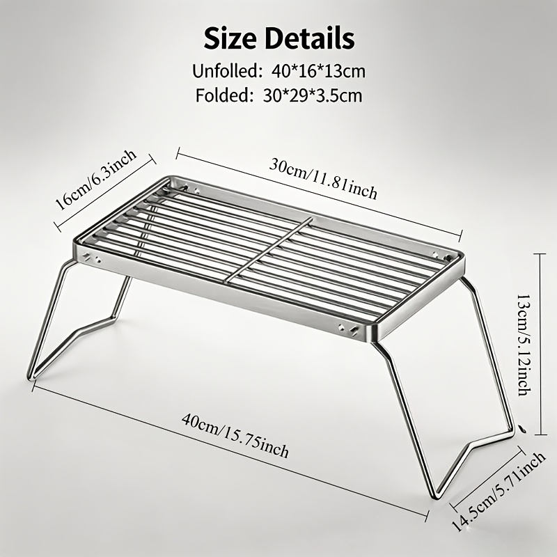 Portable Foldable Stainless Ca - Camping Cooking Griddle review and price