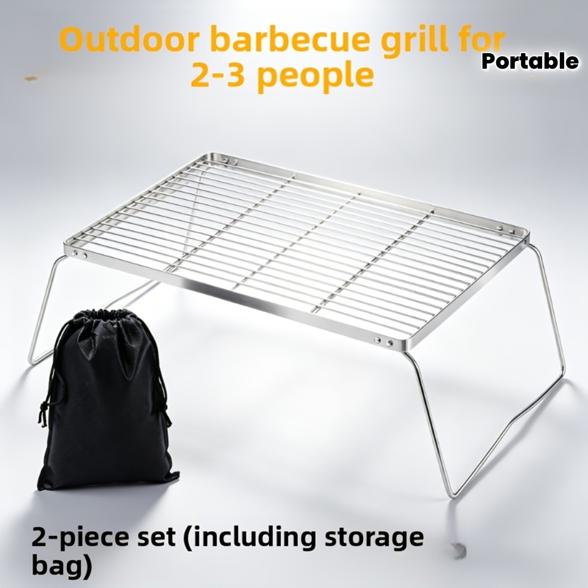 Portable Foldable Stainless Ca - Camping Cooking Griddle review and price