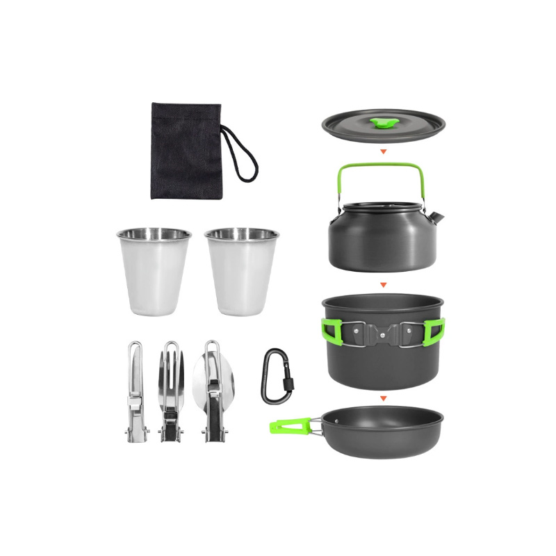DS-308 Outdoor large capacity  - Nesting Camping Cooking Set review and price