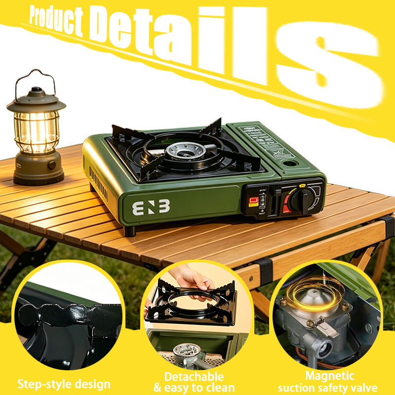 Portable Butane Stove, Compact - Camping Cooking Kit Box review and price
