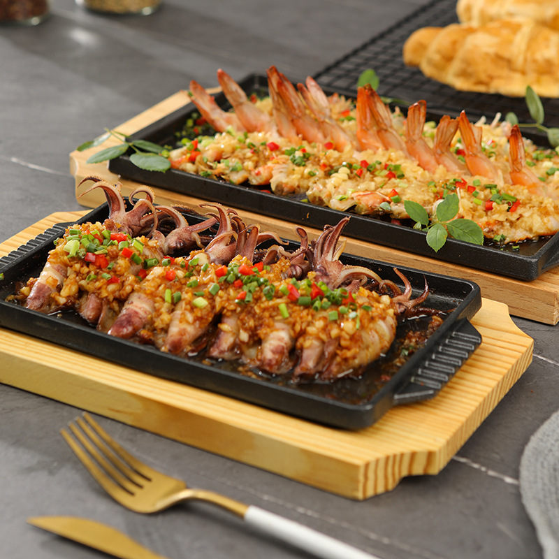 Cast Iron Teppanyaki Grill Pla - Camping Cooking Griddle review and price