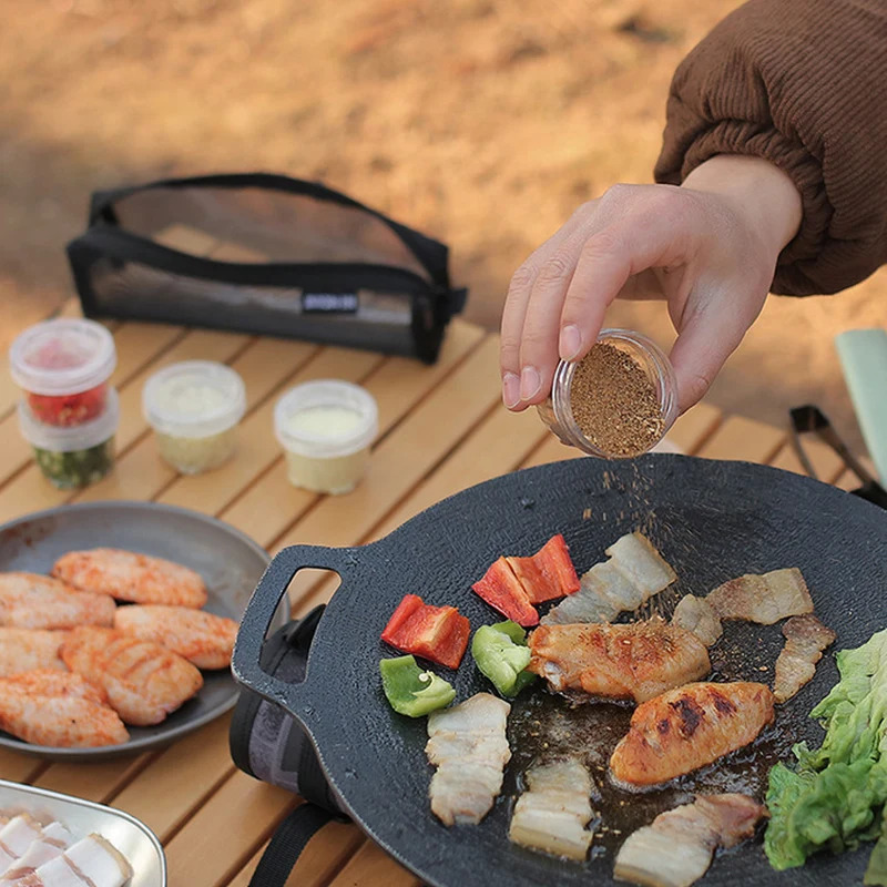 Outdoor Seasoning Bottle Set,  - Camping Cooking Kit Box review and price