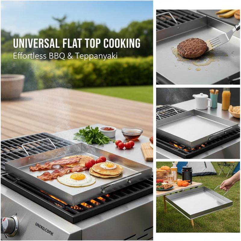 Universal Flat Top Griddle 18x - Camping Cooking Griddle review and price