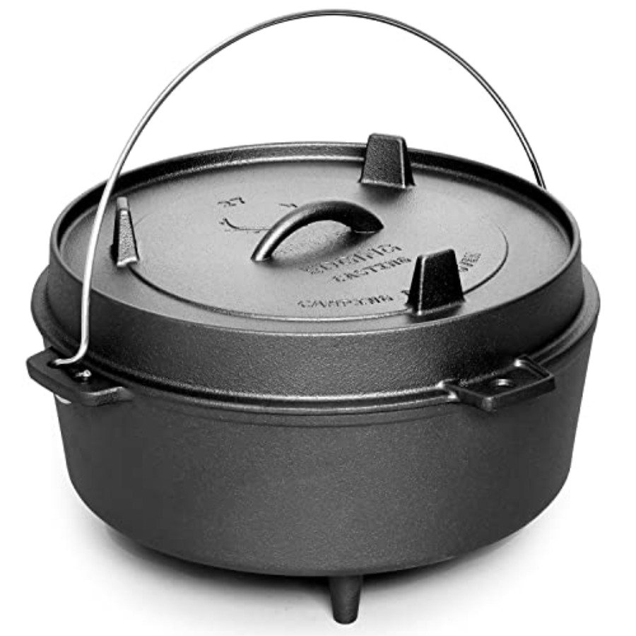 Pre-Seasoned Cast Iron Dutch O - Camp Dutch Oven Cast review and price