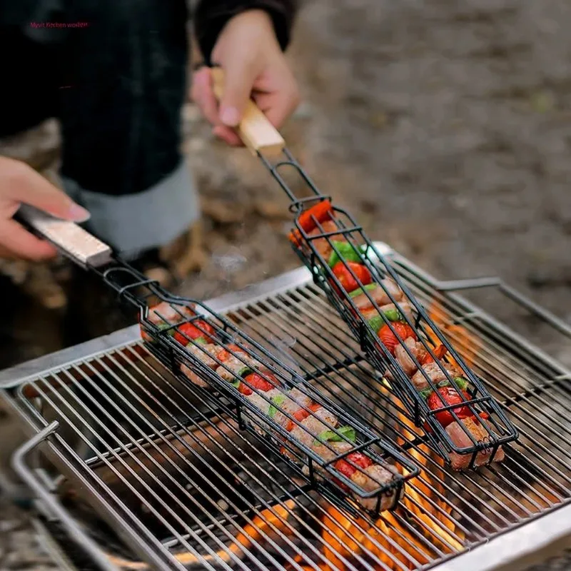 2/3 pcs Grill Baskets Stainles - Nesting Camping Cooking Set review and price