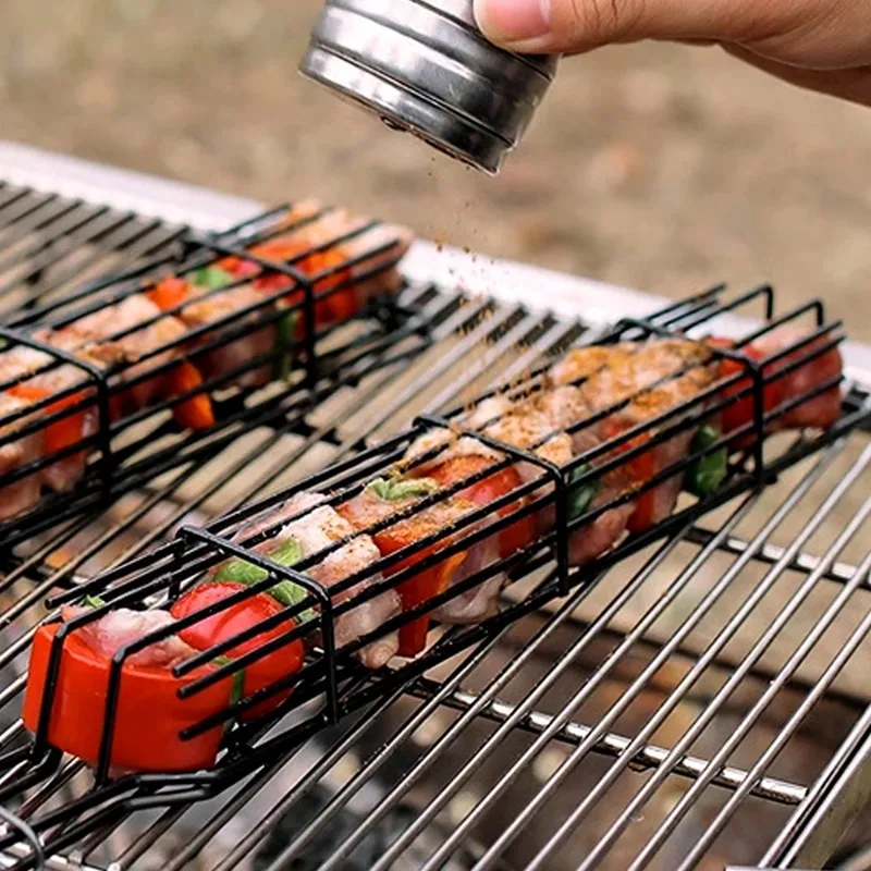 2/3 pcs Grill Baskets Stainles - Nesting Camping Cooking Set review and price
