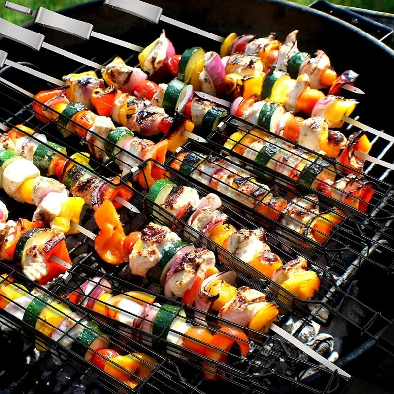 2/3 pcs Grill Baskets Stainles - Nesting Camping Cooking Set review and price