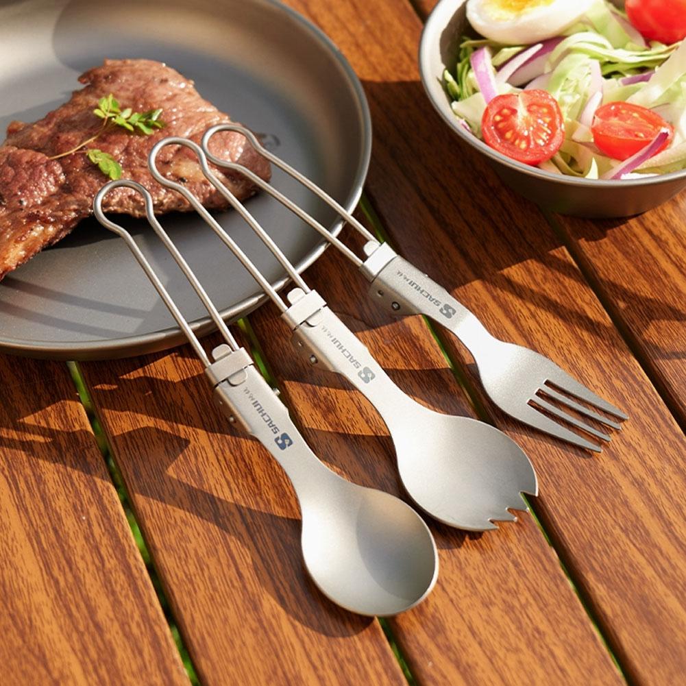 Titanium Camping Spork Cutlery - Camp Spork Set review and price