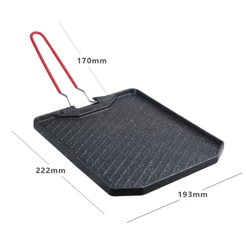Portable Non‑Stick Grill Pan O - Camping Cooking Cupboard review and price