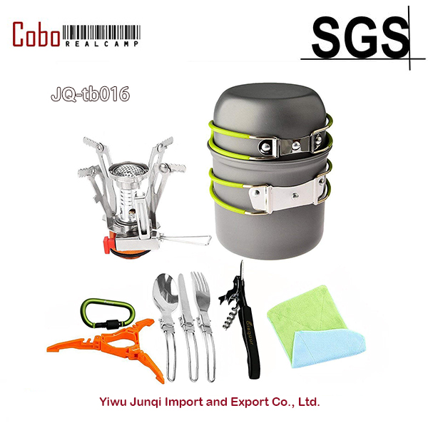 12-17Pcs Camping Cookware Stov - Camp Spork Set review and price