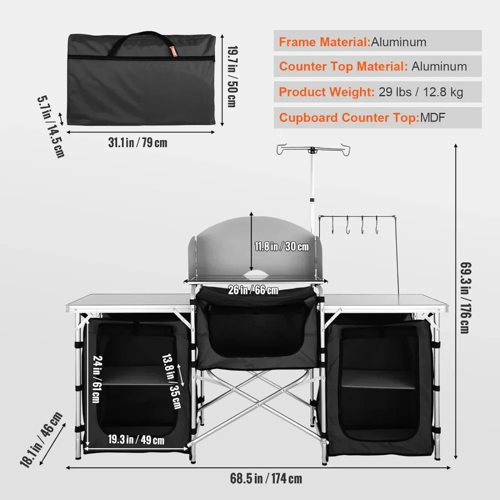 A Camping Kitchen Table, Foldi - Camping Cooking Cupboard review and price