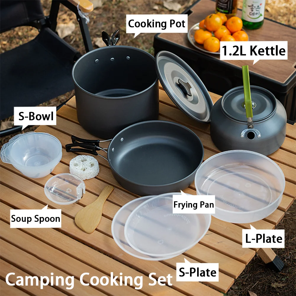 Large Capacity Non-Stick Campi - Nesting Camping Cooking Set review and price