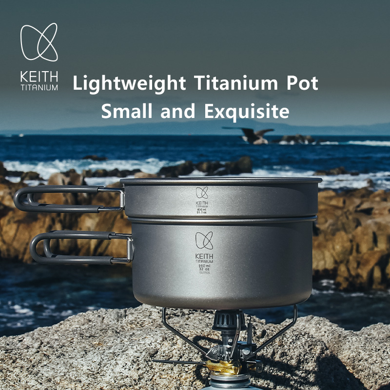 Keith Titanium Pot Set Outdoor - Nesting Camping Cooking Set review and price