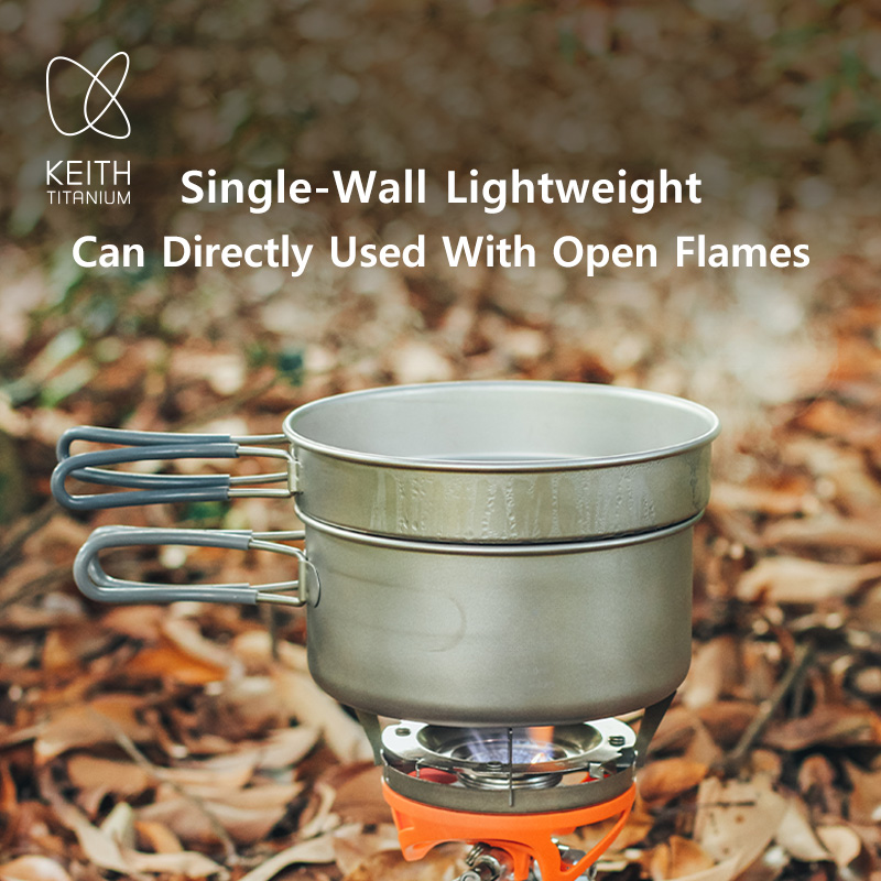 Keith Titanium Pot Set Outdoor - Nesting Camping Cooking Set review and price