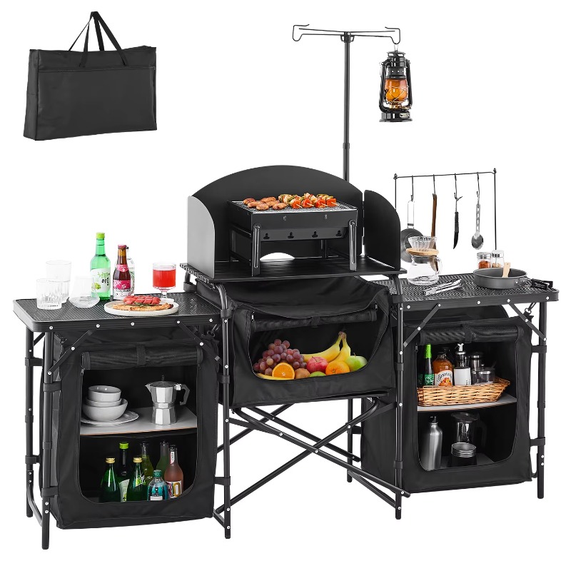【Hot】VEVOR Camping Kitchen Tab - Camping Cooking Cupboard review and price