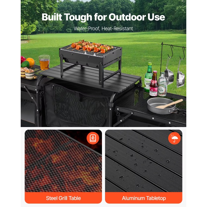 【Hot】VEVOR Camping Kitchen Tab - Camping Cooking Cupboard review and price