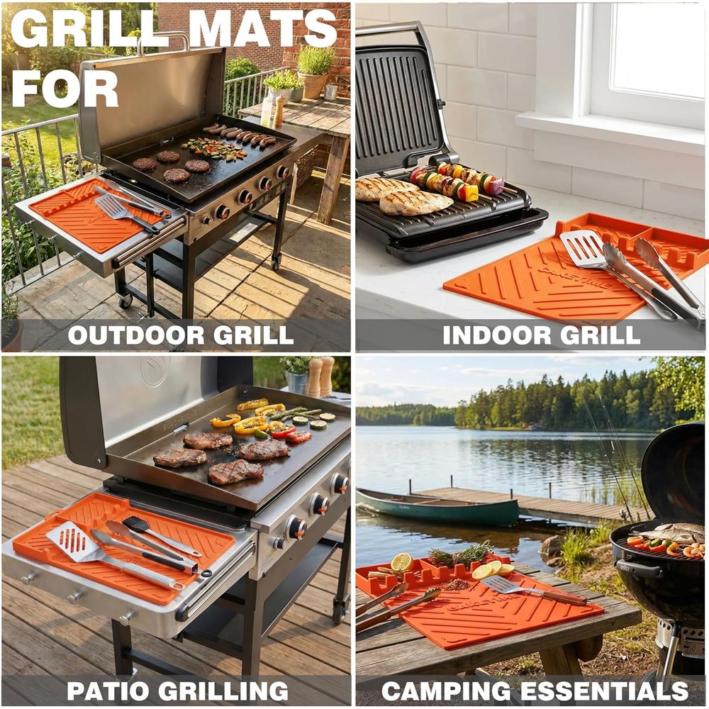 Silicone Grill Mats or Griddle - Camping Cooking Griddle review and price