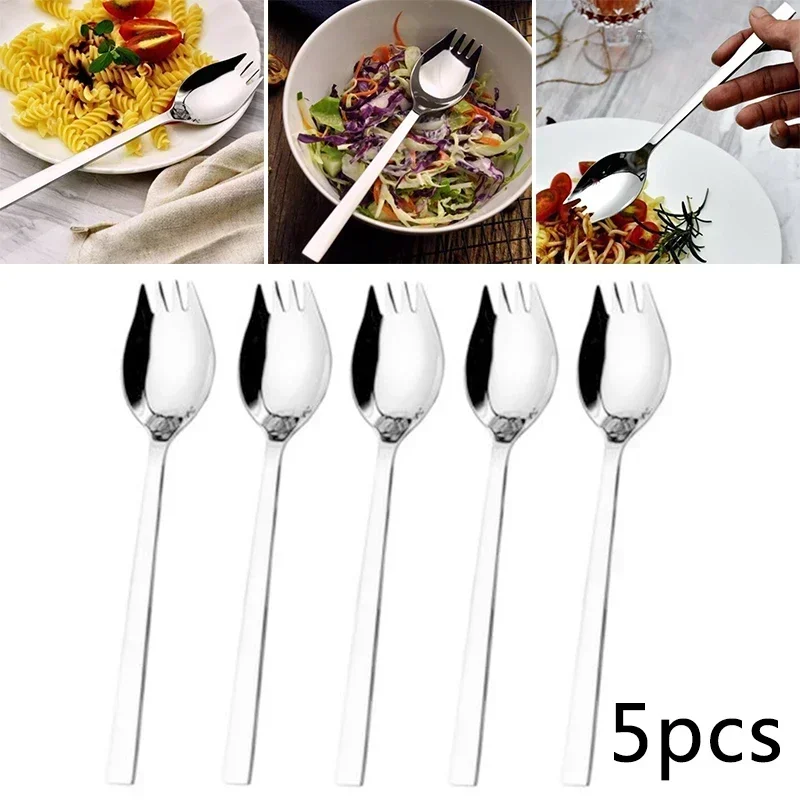 5pcs Spork Set Soup Spoon Tabl - Camp Spork Set review and price